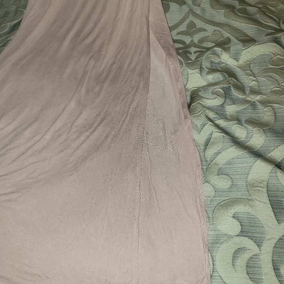 Long pink dress, size S with a side open leg. - Picture 4 of 4